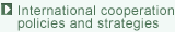 International cooperation policies and strategies